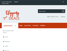 Tablet Screenshot of clippingdeals.com